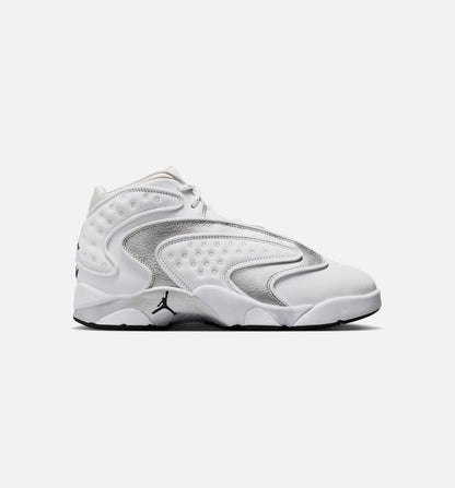 Air Jordan OG Womens Lifestyle Shoe White Black Metallic Silver
