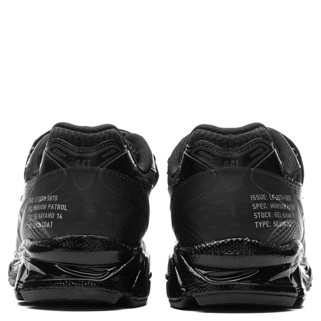 Asics x SBTG x Limited Edt Gel Kayano 14 Black Black