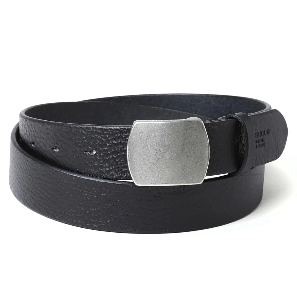 Leather Belt Wide Black