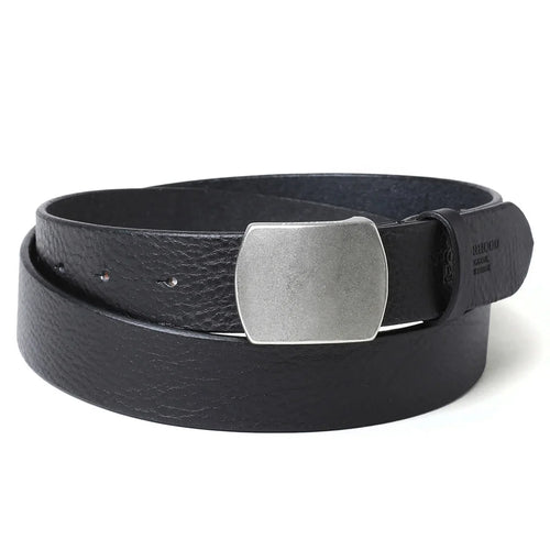 Leather Belt Wide Black