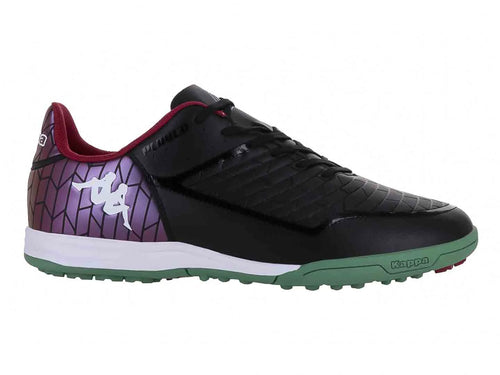 Tenis de Fútbol Kappa Negro y Verde para Hombre