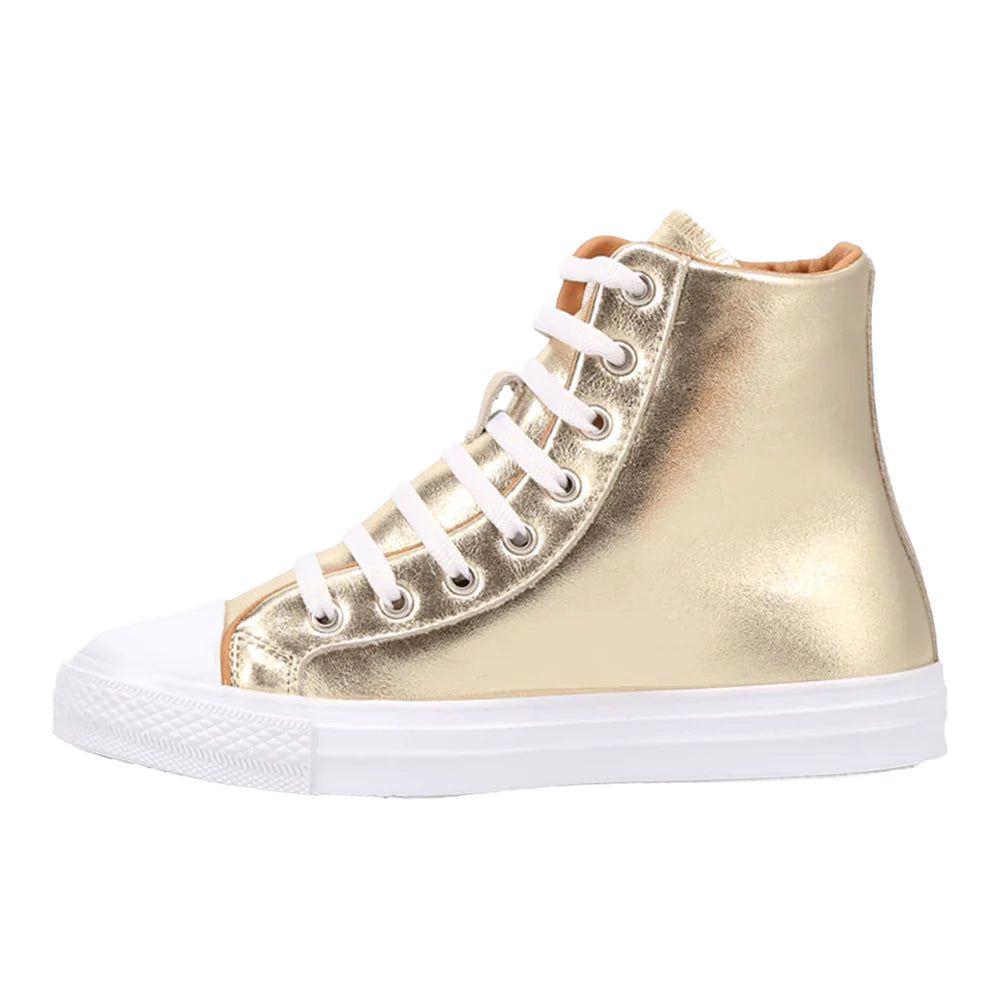 Knarly Metallic High Top Sneakers
