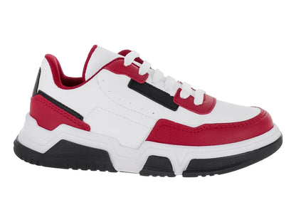 Tenis New Boys Rojo Blanco y Negro para Niño