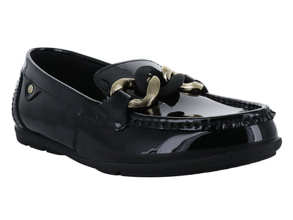 Zapatos Mocasines Flexi Negros para Mujer