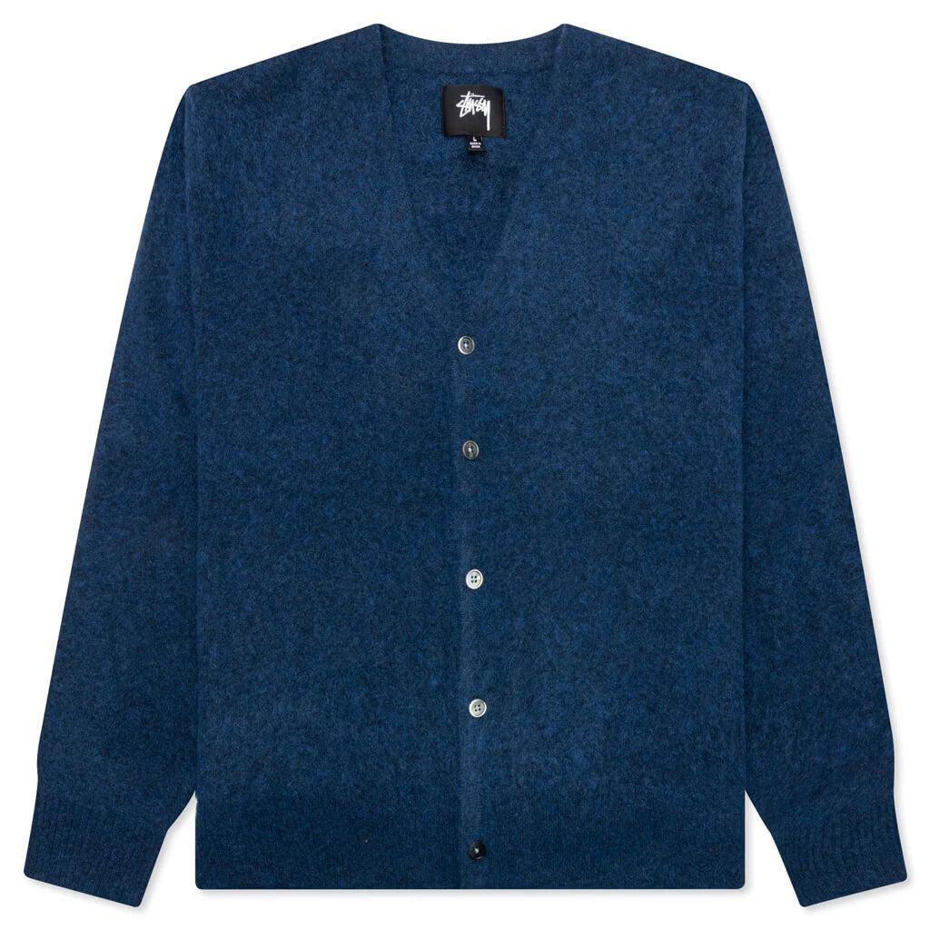 Brushed Cardigan Blue