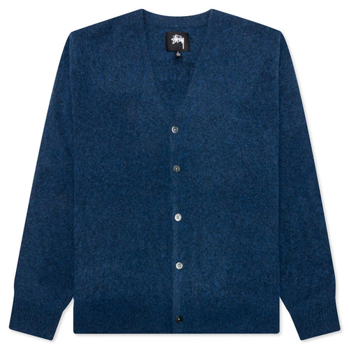 Brushed Cardigan Blue