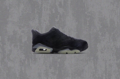 Womens Air Jordan 6 Retro Low Blackout Triple Black