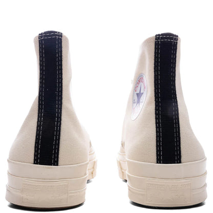 Converse x Comme Des Garcons PLAY All Star Chuck 70 Hi Small Red Heart White