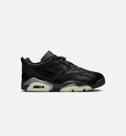 Air Jordan 6 Retro Low Blackout Womens Lifestyle Shoe Black Black