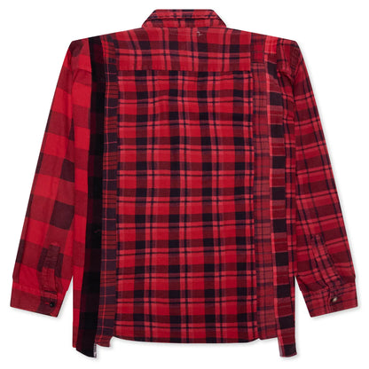 Over Dye 7 Cuts Shirt Red
