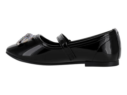 Zapatos Planos 4EVER de Charol Negro para Niña