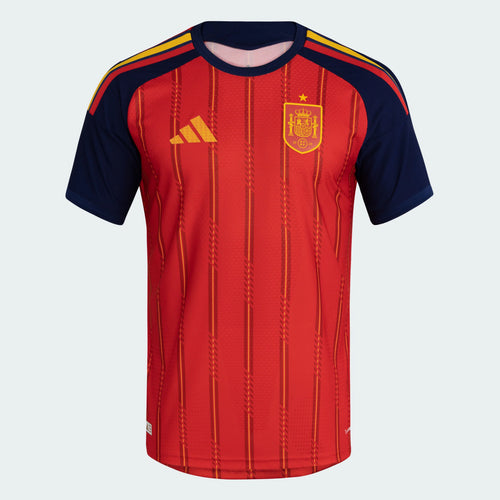 adidas Spain Home Authentic Mens Soccer Jersey 26 Red