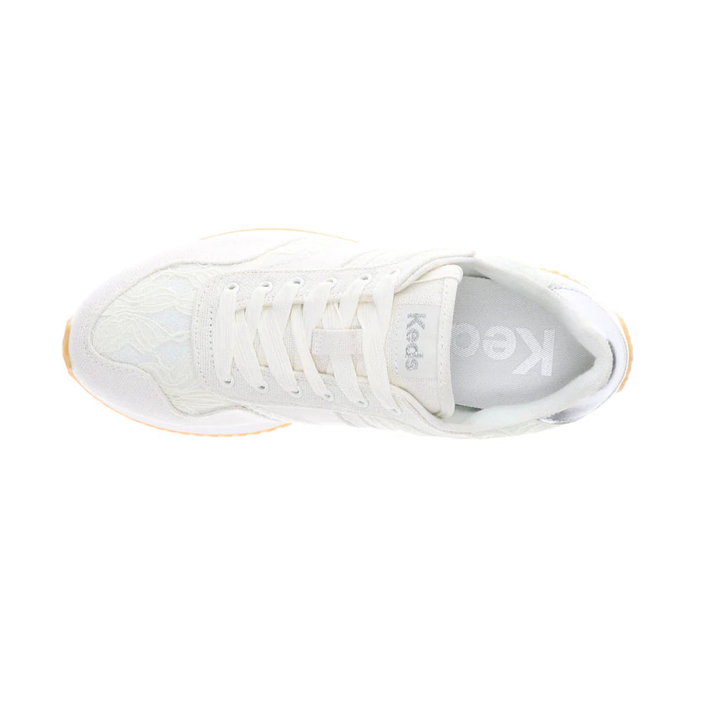 Rena Floral Lace Lace Up Sneakers