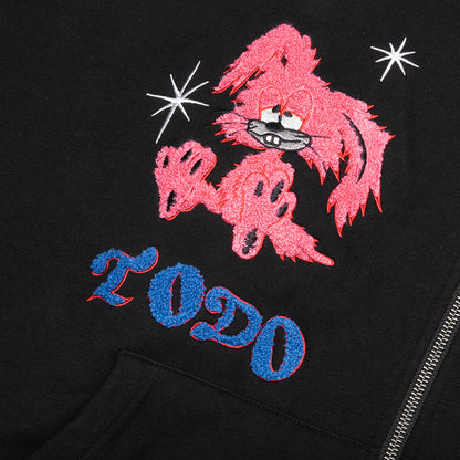 Todo Bien Zip Hoodie Black