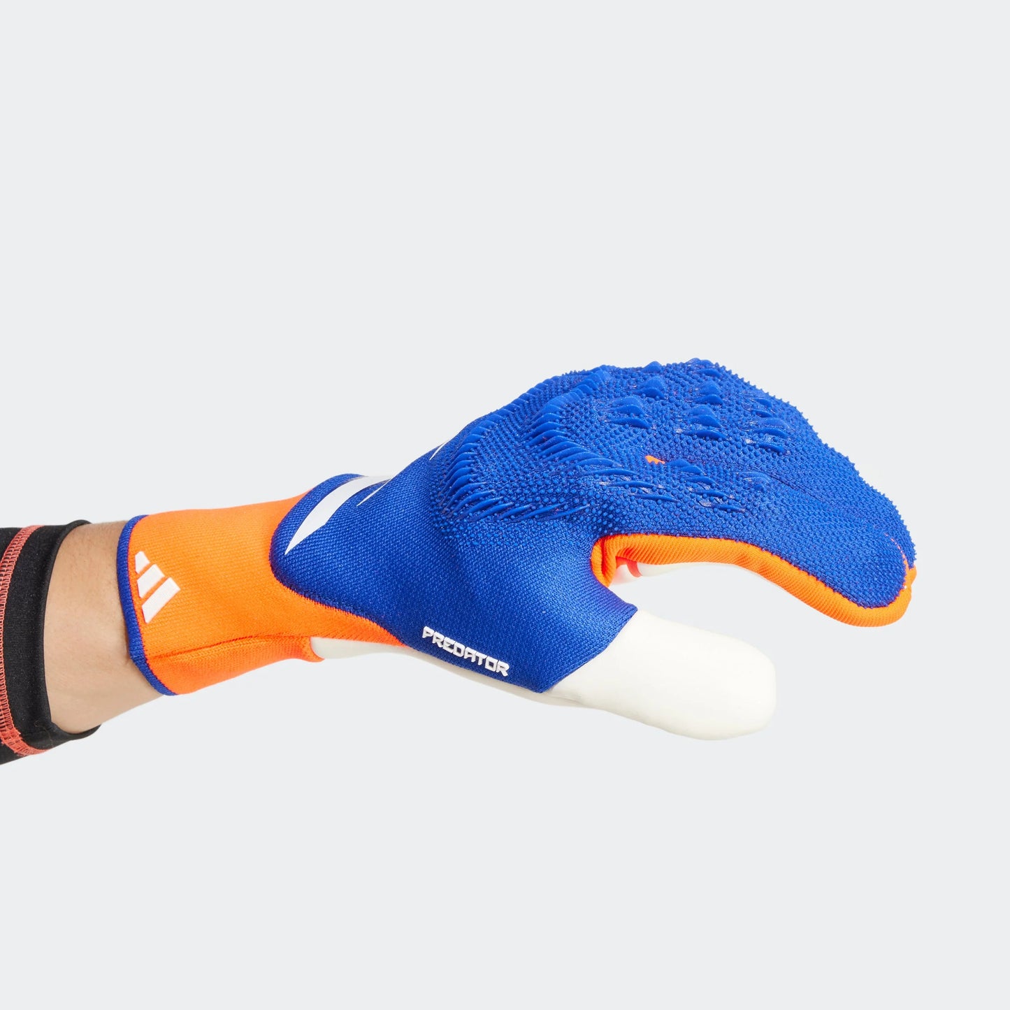 adidas Predator Pro Fingersave Goalkeeper Gloves Lucid Blue Red White