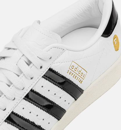 Bape x Adidas Superstar Vintage Mens Lifestyle Shoe White Black
