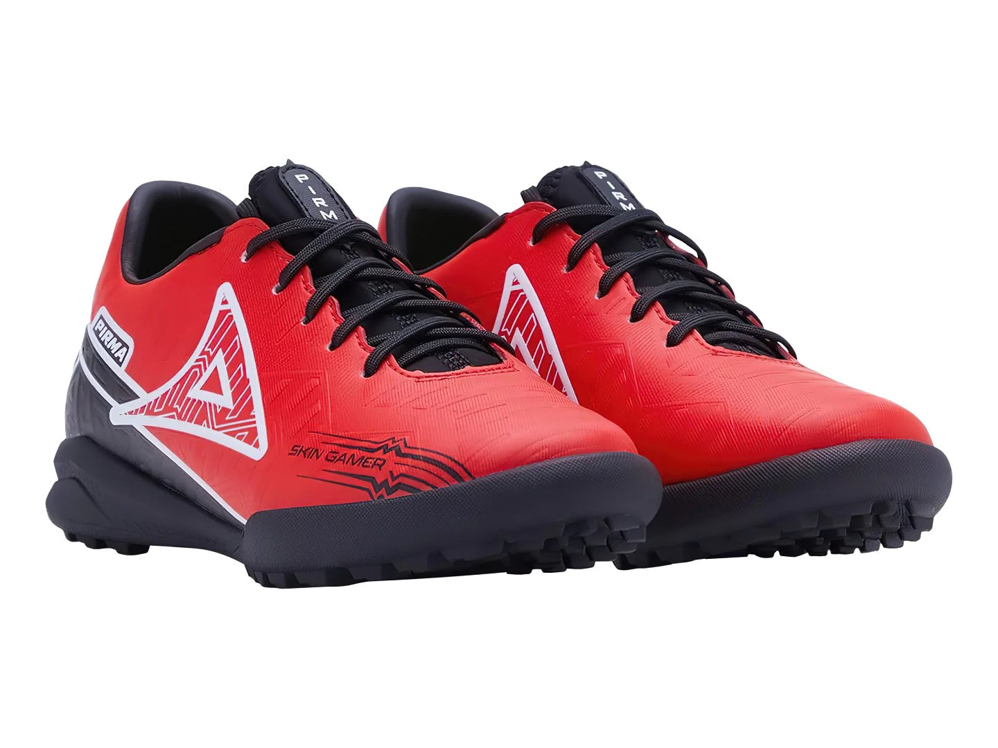 Tenis de Fútbol Pirma Brasil Negro y Rojo para Hombre
