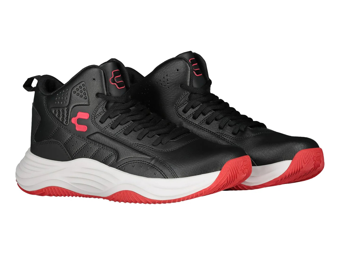 Tenis de Baloncesto Charly Negro y Rojo para Hombre