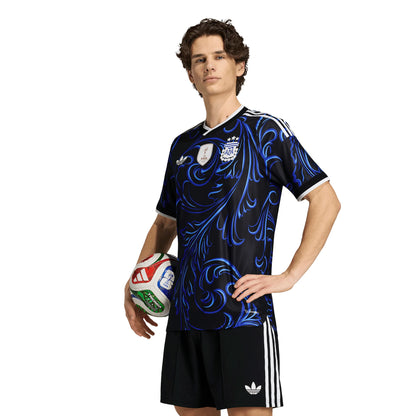 adidas Argentina Away Authentic Mens Soccer Jersey 2026 Black Blue
