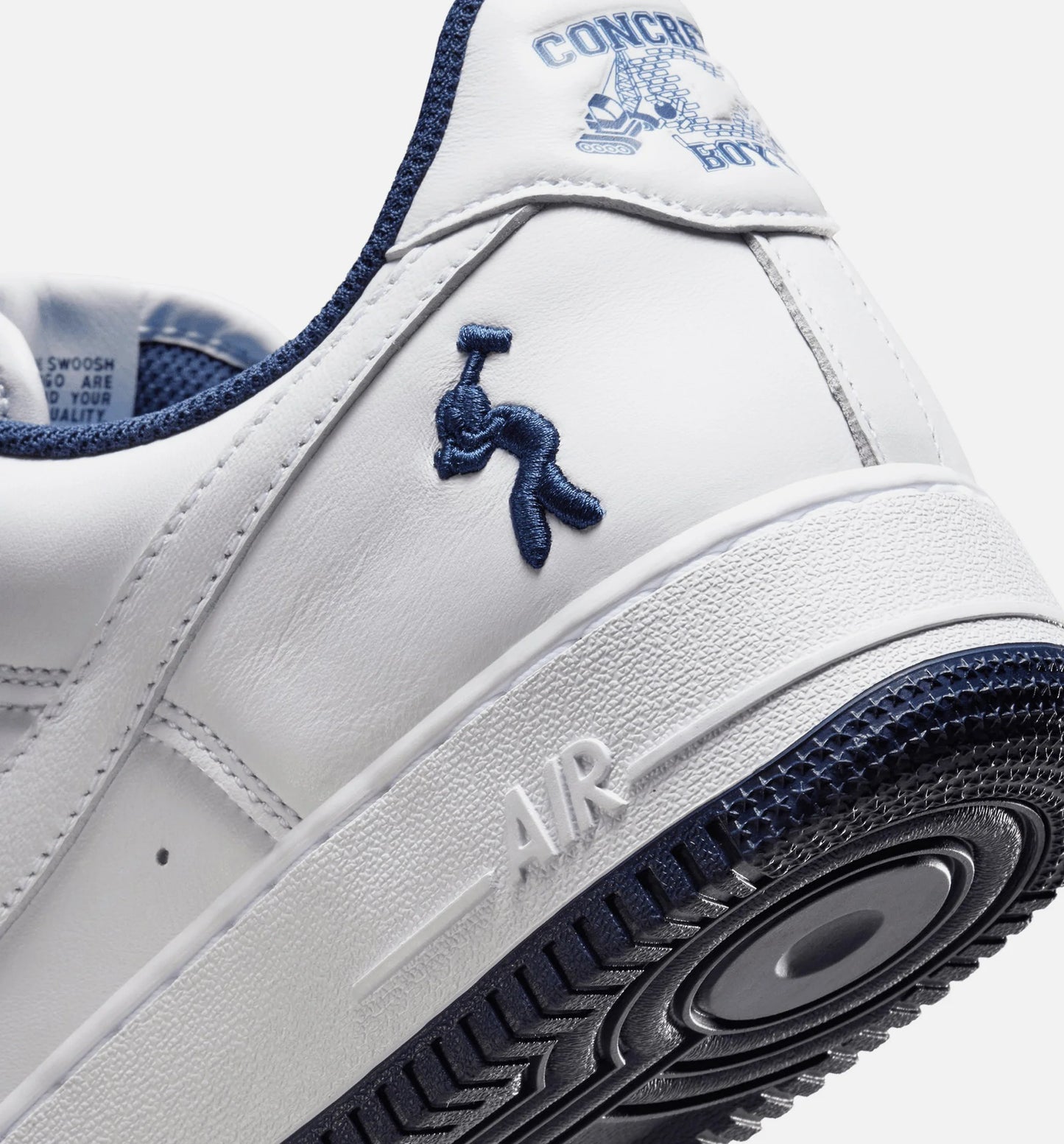 Lil Yachty x Air Force 1 Concrete Boys Mens Lifestyle Shoe White Navy