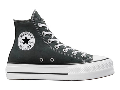 Tenis Converse Chuck Taylor All Star Lift Gris y Blanco para Mujer