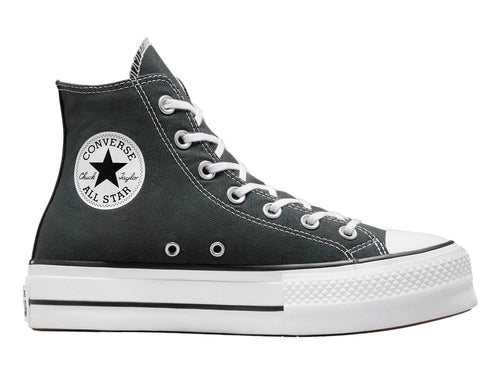 Tenis Converse Chuck Taylor All Star Lift Gris y Blanco para Mujer