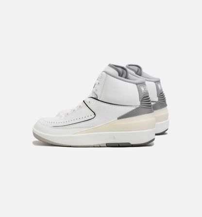 Air Jordan 2 Retro Cement Grey Mens Lifestyle Shoe White Grey