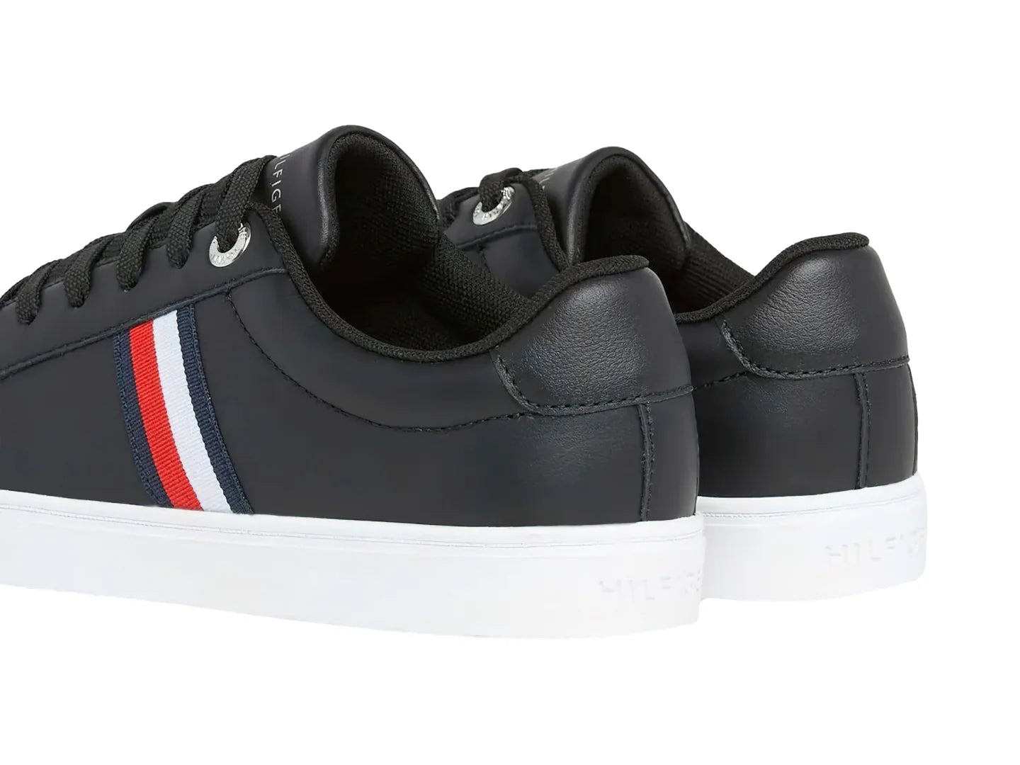 Tenis Tommy Hilfiger Essential Stripes Negro para Mujer