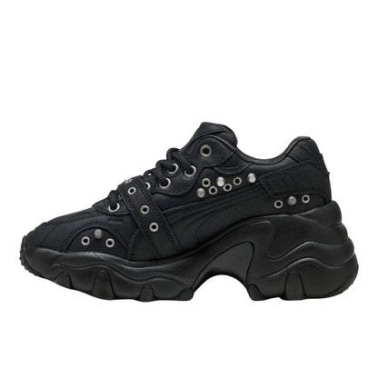 Pulsar Wedge Black Claw Lace Up Sneakers