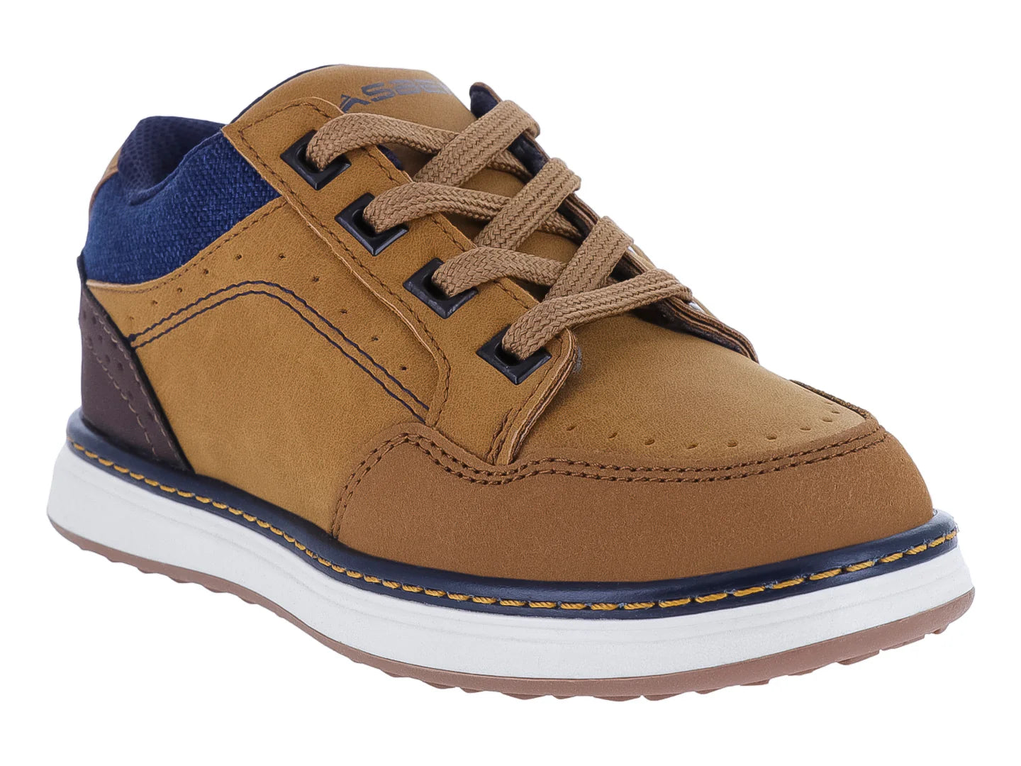 Tenis Clasben Café y Azul Marino para Niño