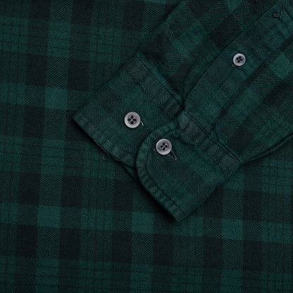 Over Dyed Ribbon Shirt Green