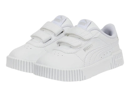 Tenis PUMA Carina 20 Blanco y Plata para Niña