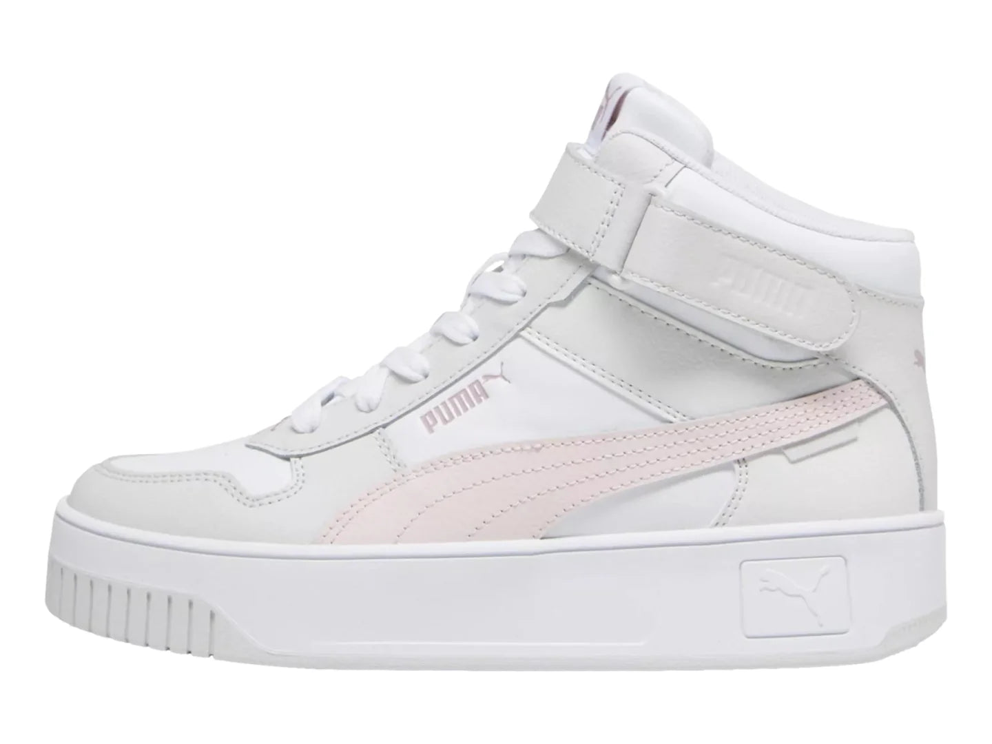 Tenis PUMA Carina Street Mid Blanco y Rosa para Mujer
