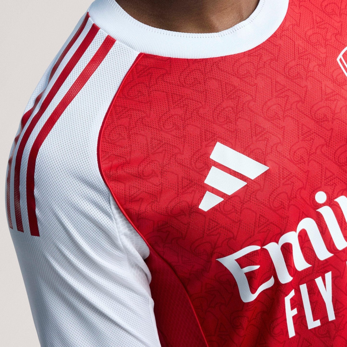 adidas Mens Arsenal Home Authentic Jersey 25 26 Scarlet White