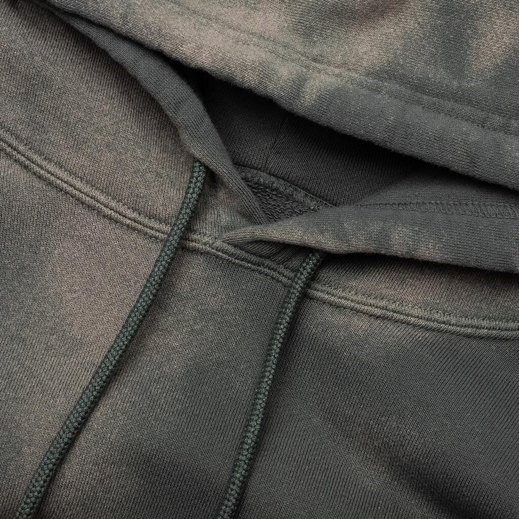 Tie Dye Sweat L S Parka Olive Drab