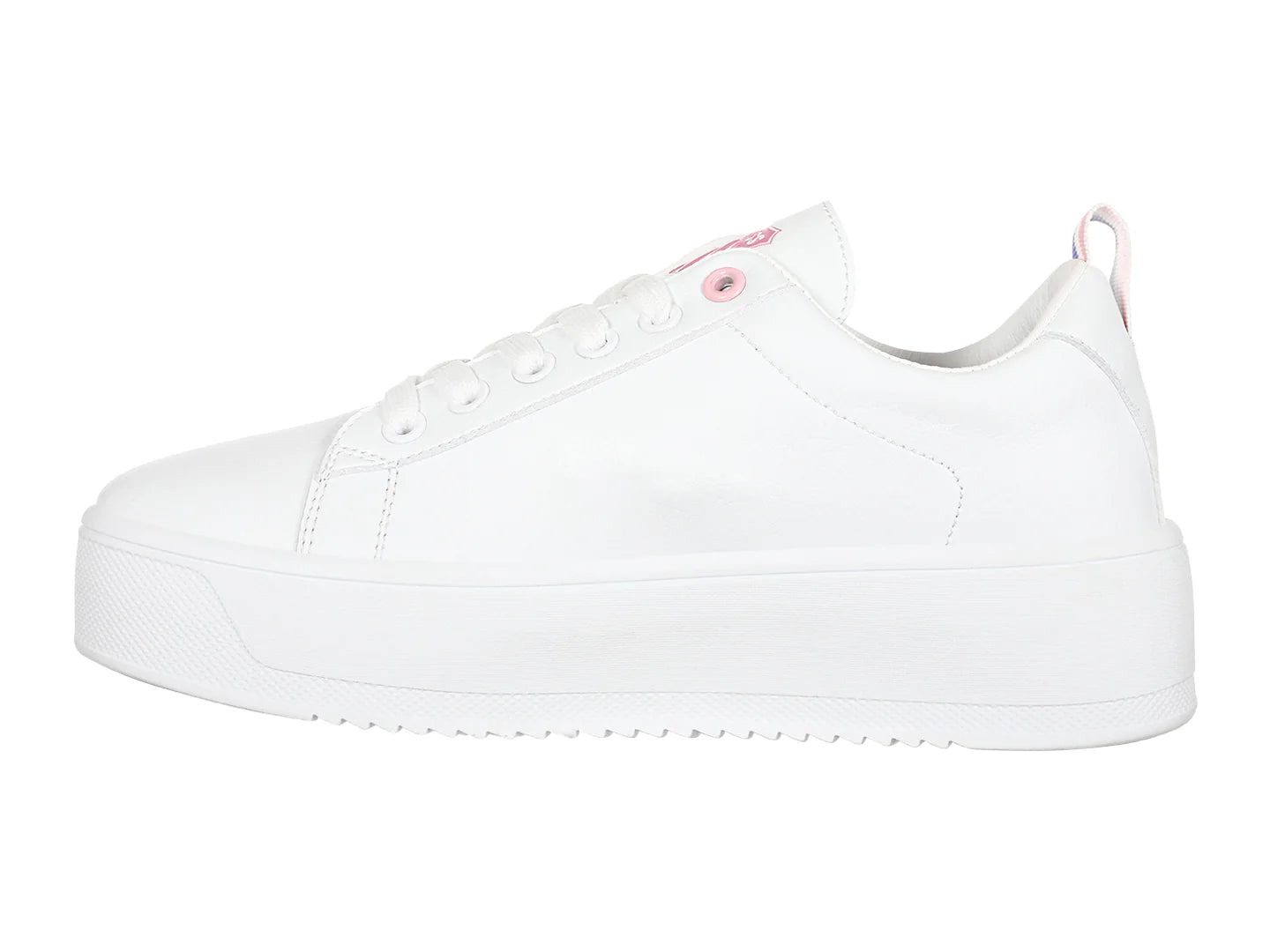 Tenis K SWISS Trinity Platform Blanco y Oro para Mujer