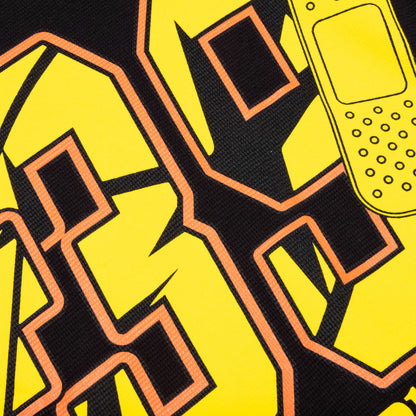 39 Waffle Tee Black Yellow