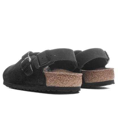 Narrow Tokio Suede Leather Black