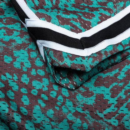 Game Shorts Turquoise Leopard
