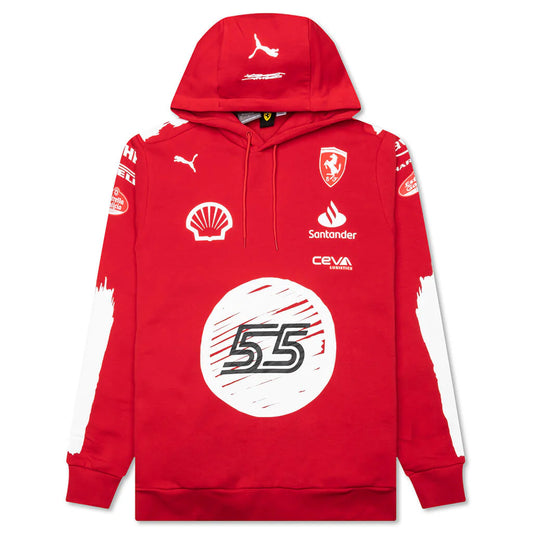 Puma x Joshua Vides for Scuderia Ferrari Replica Hoodie Rosso Corsa JV CS
