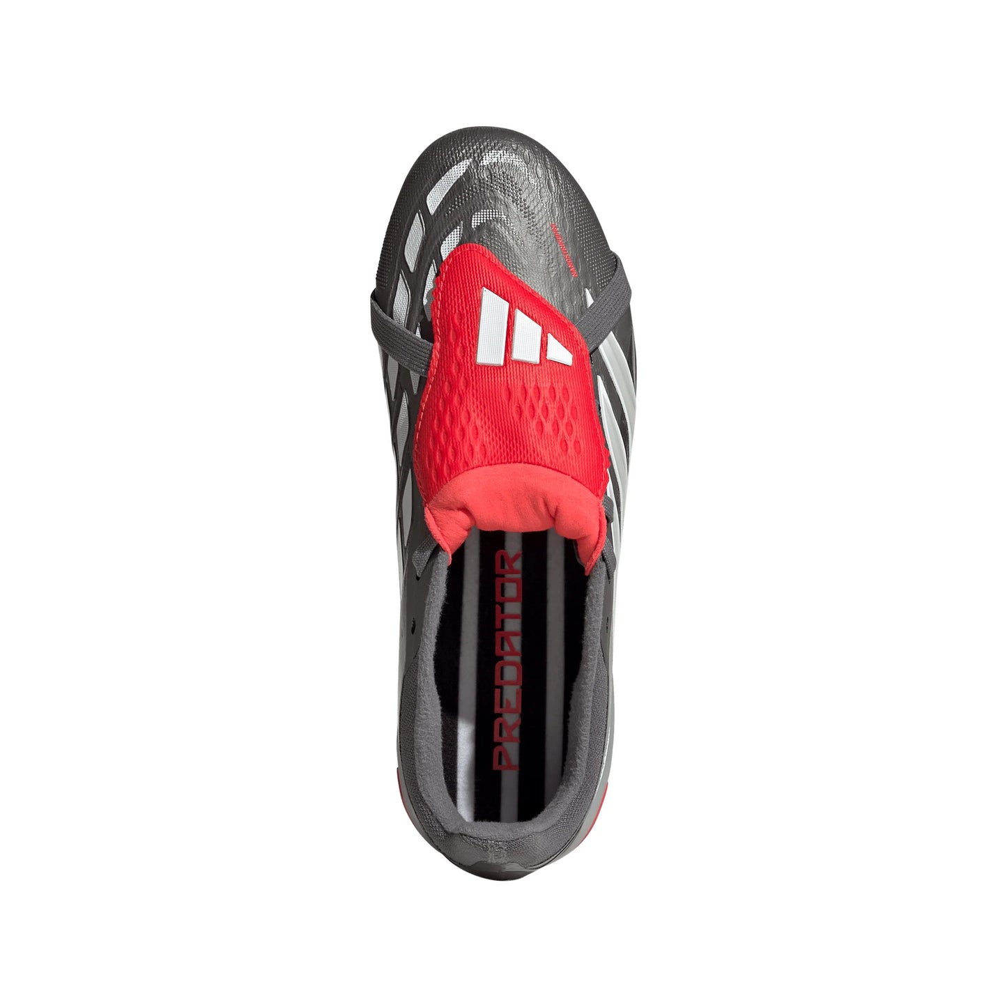 adidas Predator Elite Fold Over Tongue FG Youth Soccer Cleats Grey Red