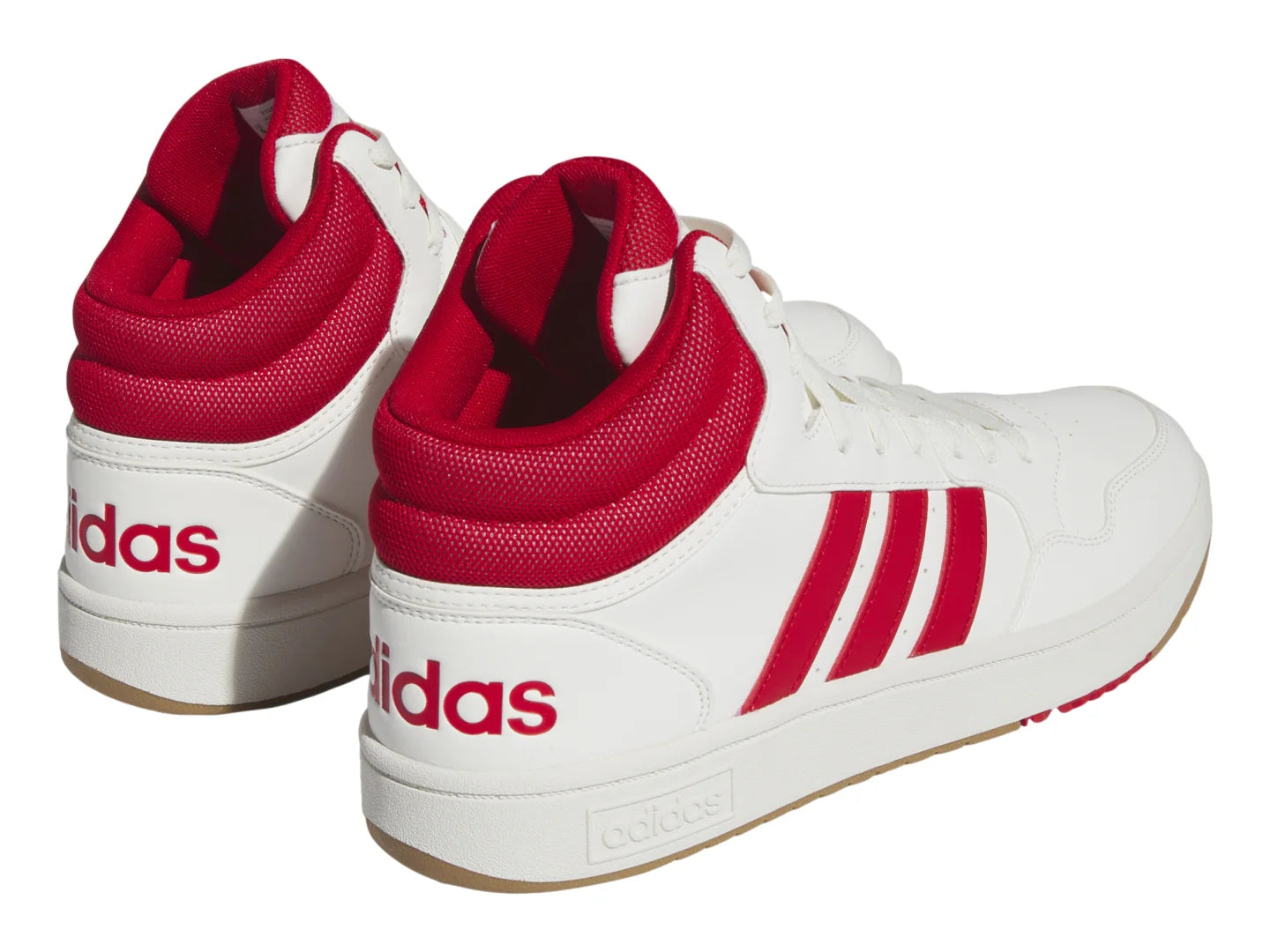 Tenis Adidas Hoops 30 Mid Blanco y Rojo para Hombre