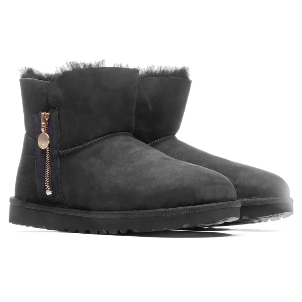 Womens Bailey Zip Mini Boot Black