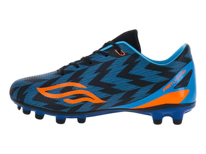 Tenis de Fútbol Furia Azul y Naranja para Niño