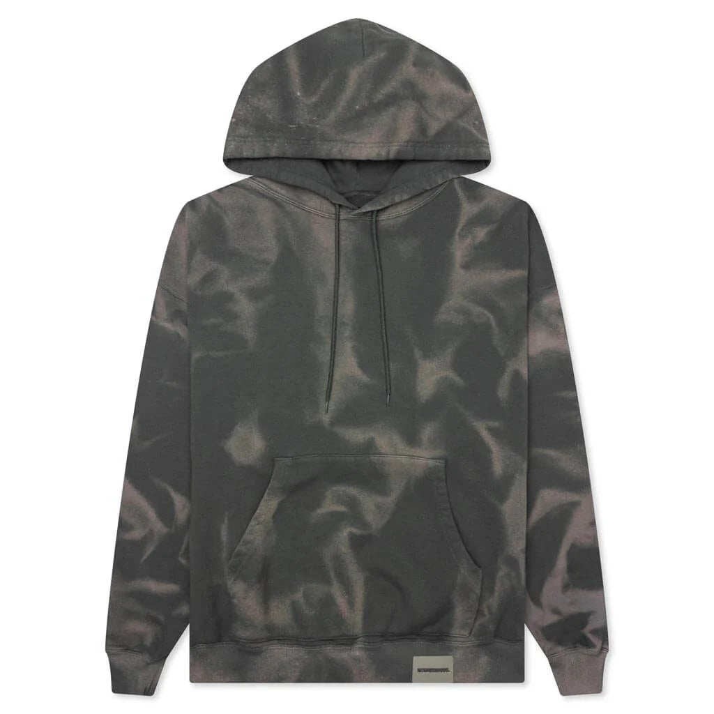 Tie Dye Sweat L S Parka Olive Drab