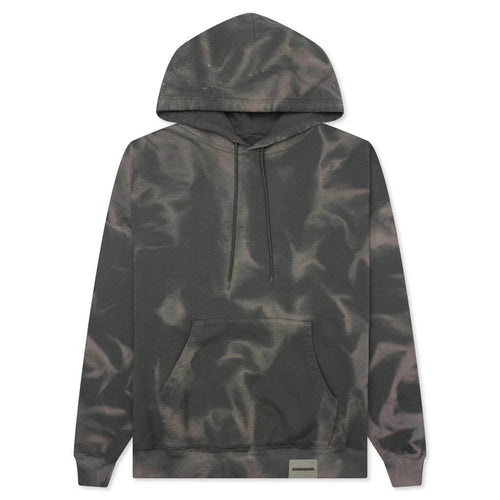 Tie Dye Sweat L S Parka Olive Drab