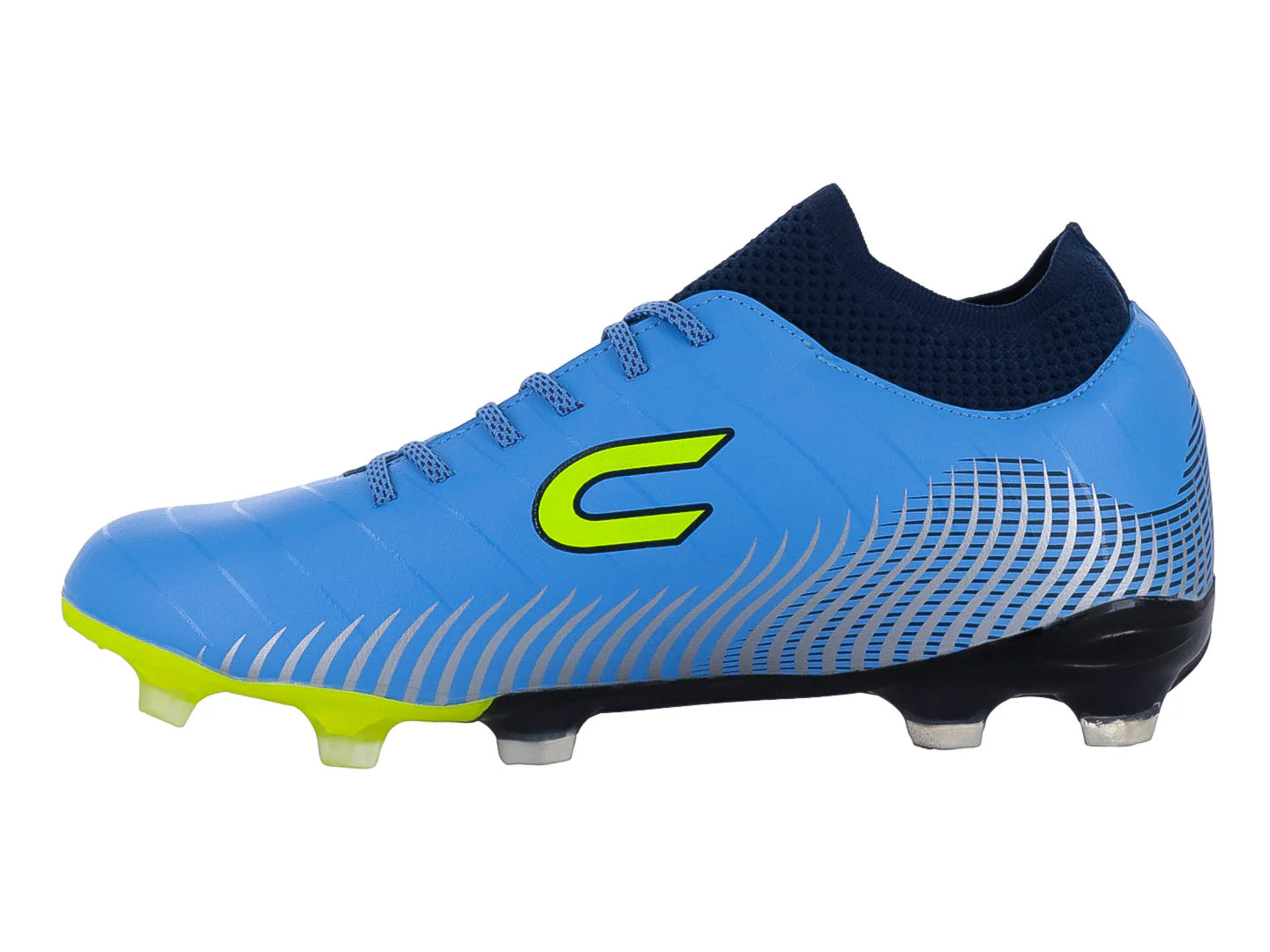 Tenis de Fútbol COURT Celeste y Marino para Hombre