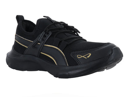Tenis Andrax Negro con Oro para Mujer