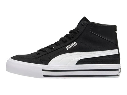 Tenis PUMA Court Classic Vulc Mid Negro y Blanco para Hombre