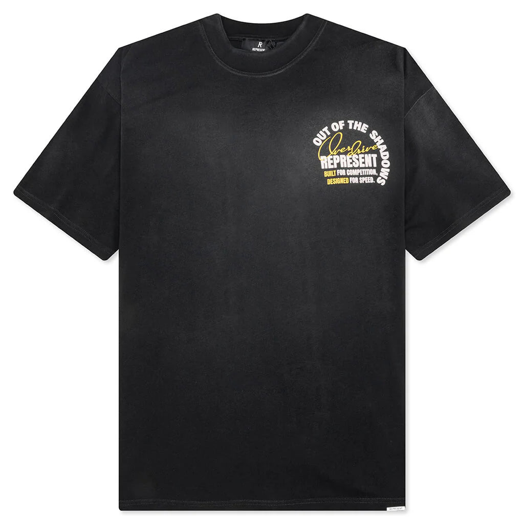 Out Of The Shadows T Shirt Stained Black
